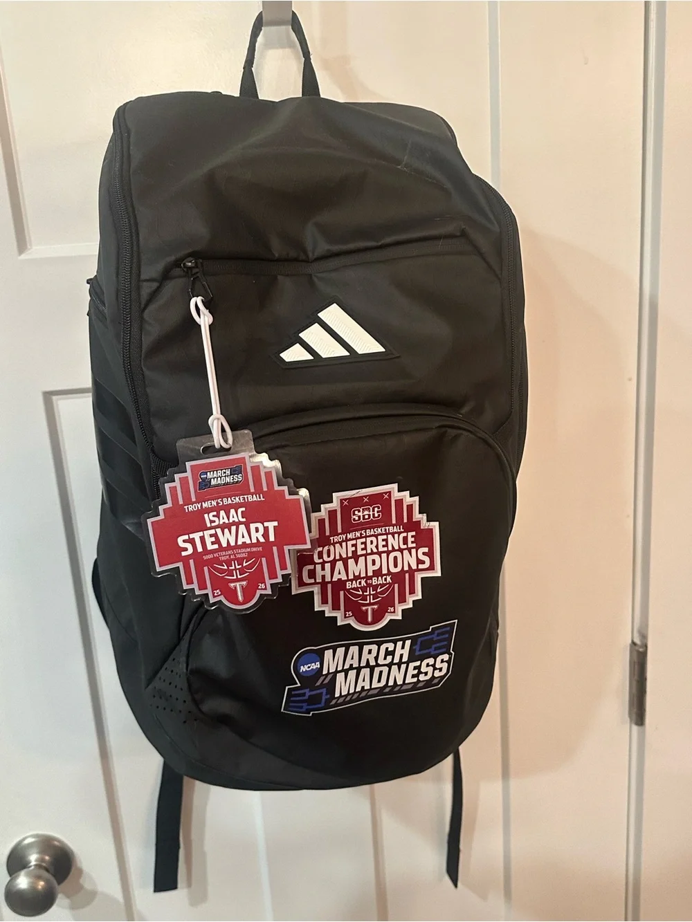 adidas Troy University Backpack NCAA March Madness Player Issued